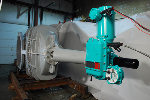 Main Sewarage Isolation Gate Valve (5-48” and 5-36”)  with Emerson-EIM Submersible Actuators